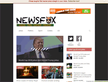 Tablet Screenshot of newsfoxsatire.com